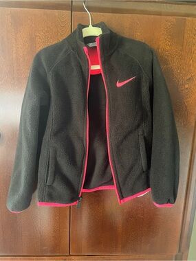 Nike Black Jacket with Hot Pink Accents